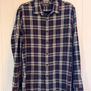 Wallin & Bros Plaid Shirt - Black, White, Red